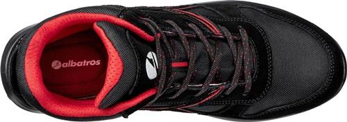 Sicherheitsstiefel CLIFTON MID Gr.44 schwarz/rot S3 SRC EN ISO 20345:2011