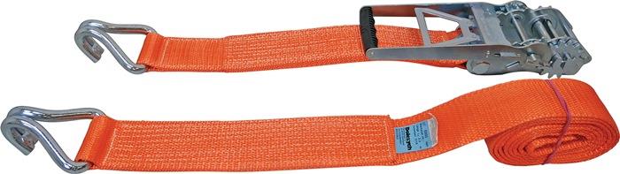 Zurrgurt DIN EN 12195 2 mit Getriebezugratsche + Profilhaken LC U 10000 daN 4 m