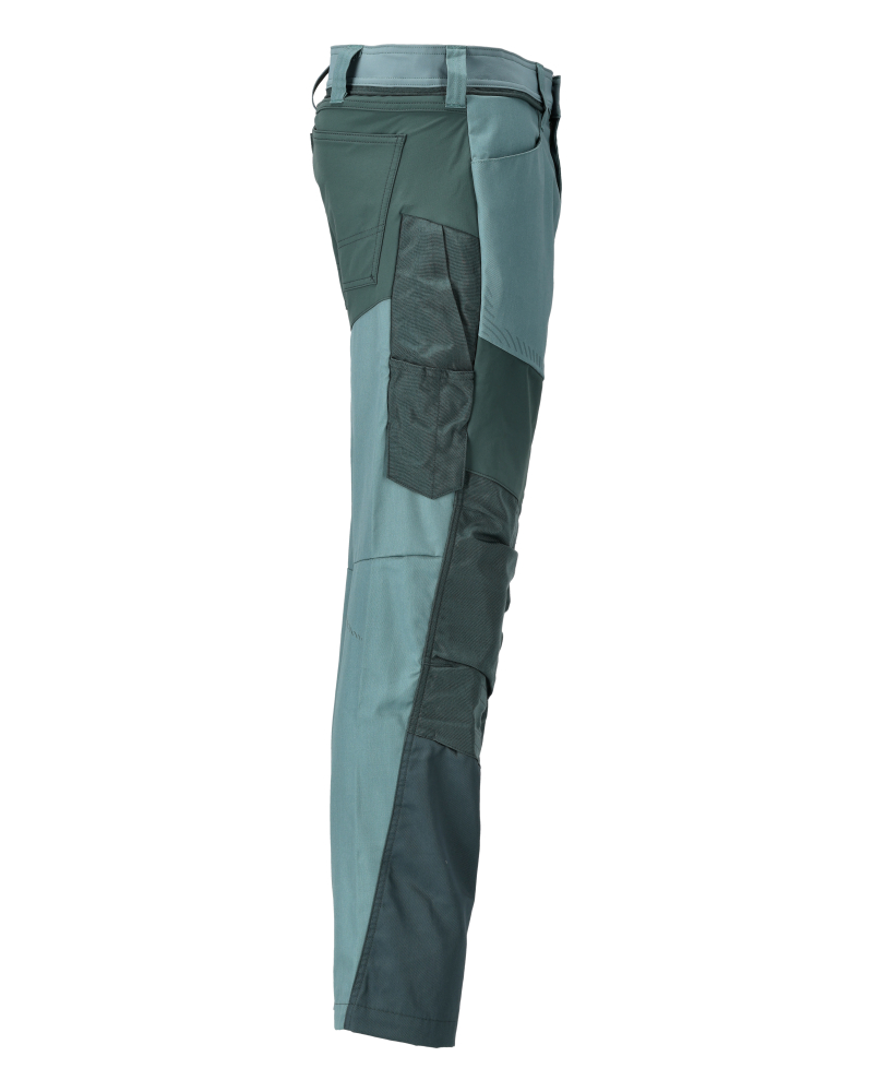 Hose mit Knietaschen CUSTOMIZED Hell Waldgrün/Waldgrün 82C46