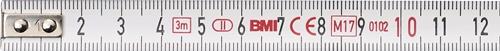 Taschenrollbandmaß L.3m B.13mm mm/cm EG II Ku.Sichtfenster TECWERK