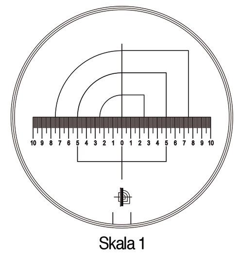 Messskala Tech Line Skala Ø 25/2,5 mm Duo-Skala 1 - Standard