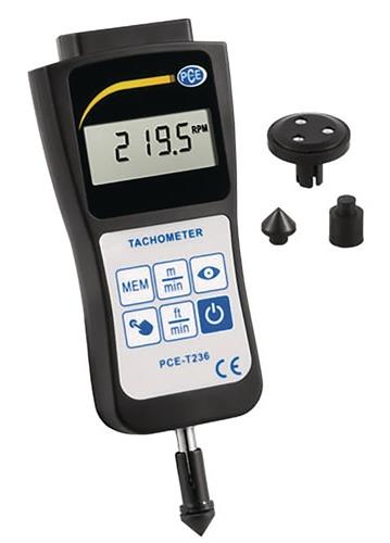 Handtachometer PCE-T236 5-99999 U/min (optische Drehzahlmessung) Genauigk.±0,05%