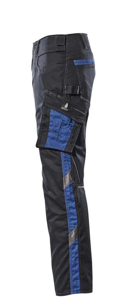 Hose mit Schenkeltaschen UNIQUE Schwarzblau/Kornblau 82C50