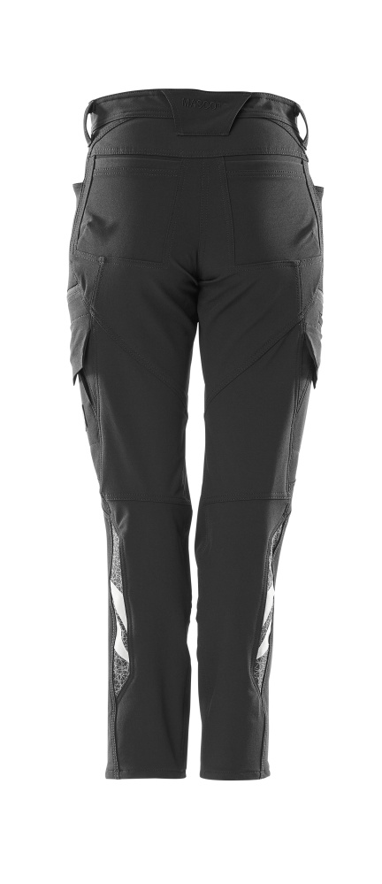 Damen-Passform DIAMOND Hose mit Schenkeltaschen ACCELERATE Schwarz 76C34