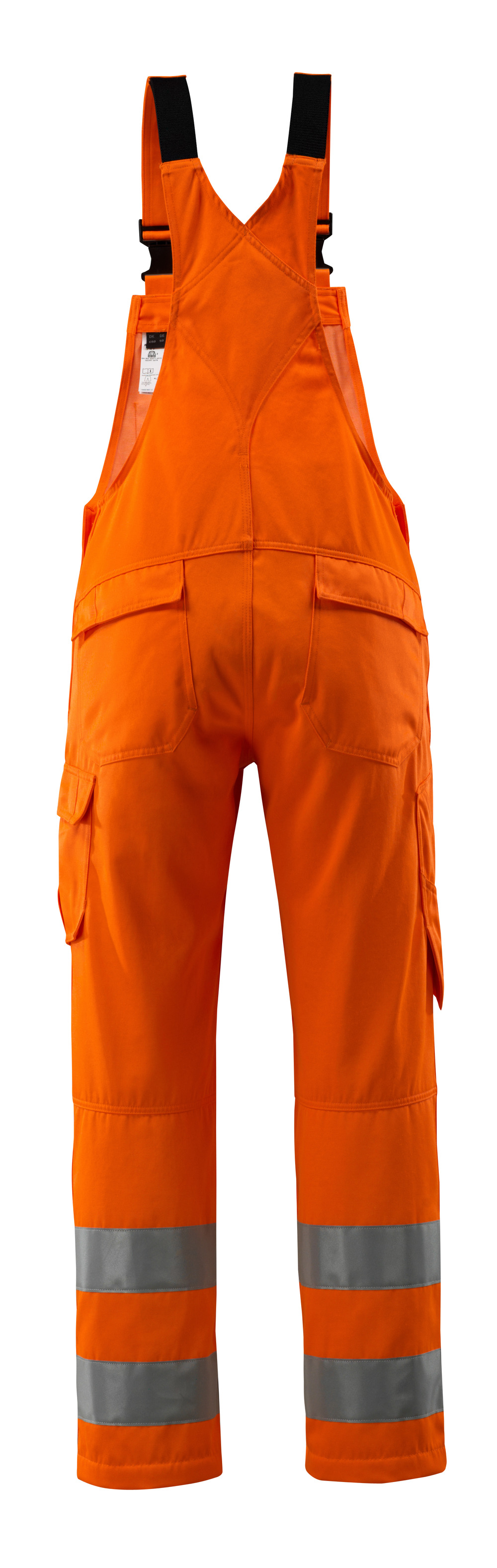 Latzhose mit Knietaschen SAFE LIGHT Hi-vis Orange 76C48