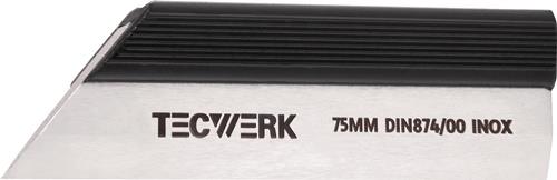 Haarlineal DIN 874/00 L.100mm Spezialstahl Q.23x5mm TECWERK