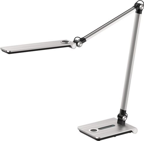 Schreibtischleuchte Wave silber geb.H.max.760mm Standfuß m.LED HANSA