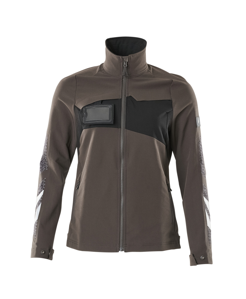 Damen-Passform Jacke ACCELERATE Dunkelanthrazit/Schwarz 4XL