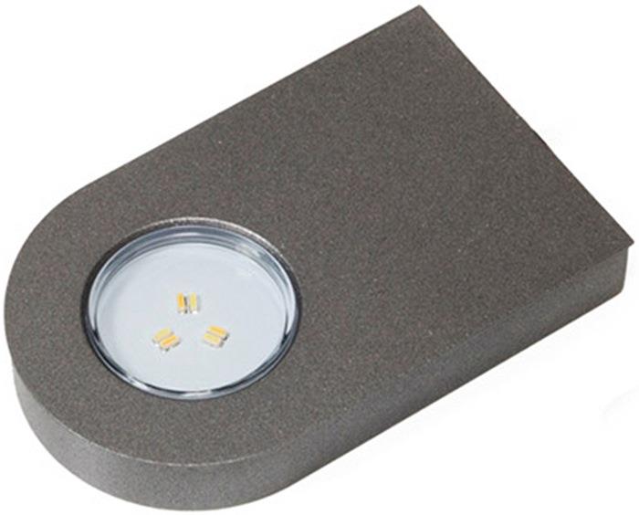 Anbauleuchte Glaspoint Warmweiß od. Emotion 12 V 0,8 W Rahmenfarbe Edelstahlfarben L&S