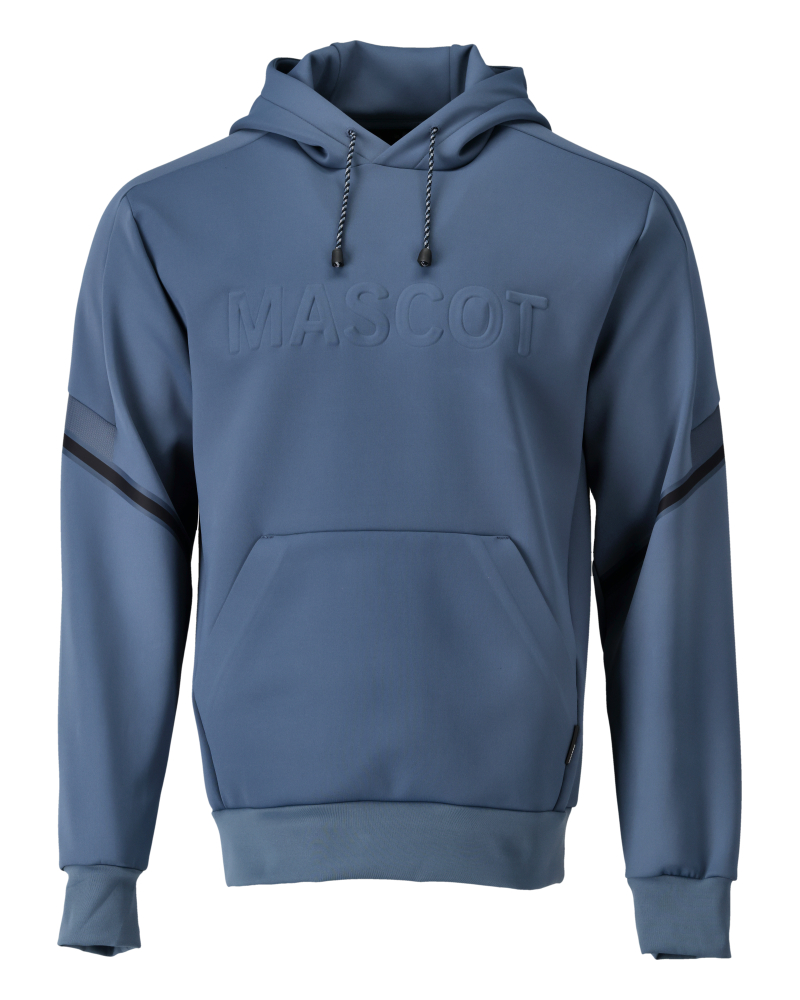 Fleece Kapuzenpullover CUSTOMIZED Steinblau XL
