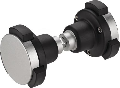 Knopfdrückerpaar 490GN Material Alu.u.Ku.drehb.4-KT.8mm AMF