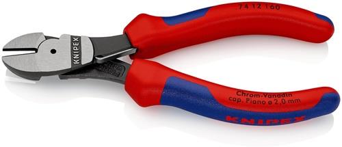 Kraftseitenschneider L.160mm pol.Form 1 Mehrkomp.-Hülle KNIPEX