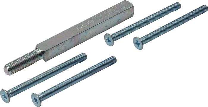 FSBefestigungsset CORE 9 x 105 mm Wechselgarnitur Stift 115FS - 9x9 mm + Schr. M5 x 65 Wechselstift