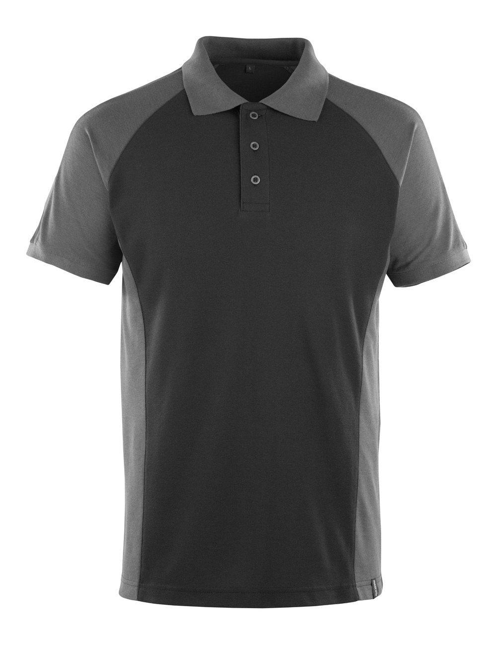 Polo-Shirt UNIQUE Schwarz/Dunkelanthrazit L