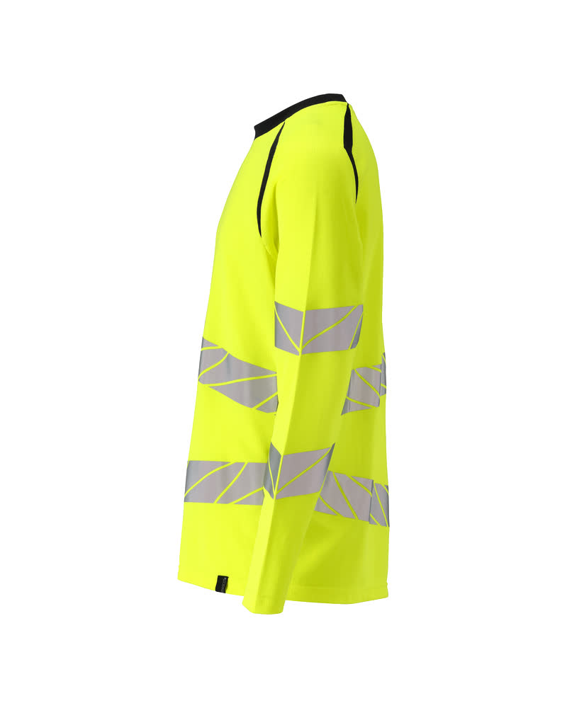 Langarmshirt ACCELERATE SAFE Hi-vis Gelb/Schwarzblau L  ONE