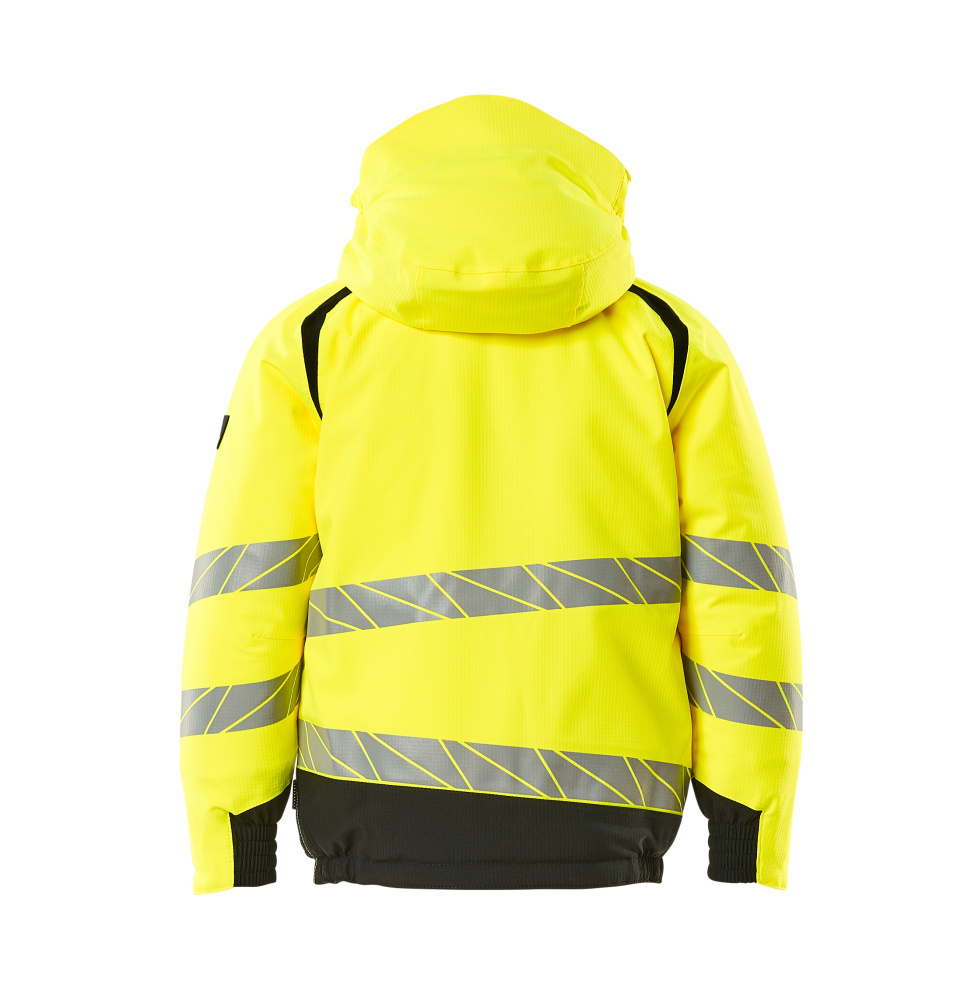 Winterjacke für Kinder ACCELERATE SAFE Hi-vis Gelb/Schwarz 116