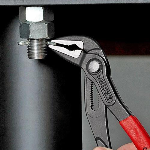 Wasserpumpenzange Cobra® ES L.180mm Spann-W.32mm pol.Ku.-Überzug KNIPEX
