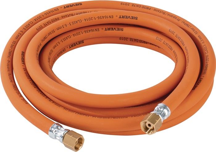 Propangasschlauch G3/8" LH x G3/8" LH Hochdruck 10 m