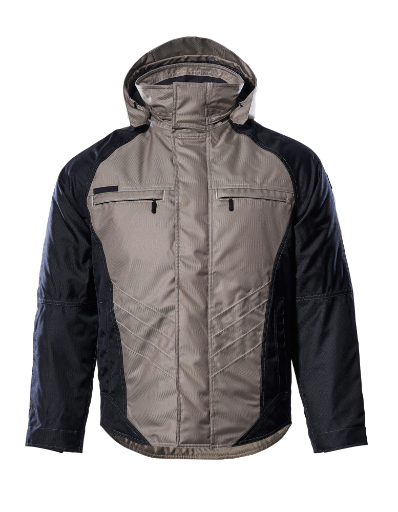 Winterjacke UNIQUE Hellkhaki/Schwarz L