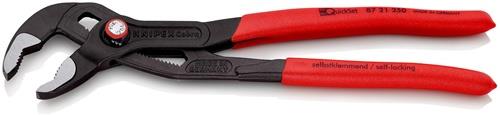Wasserpumpenzange Cobra® L.250mm Spann-W.46mm pol.Ku.-Überzug Quick Set KNIPEX