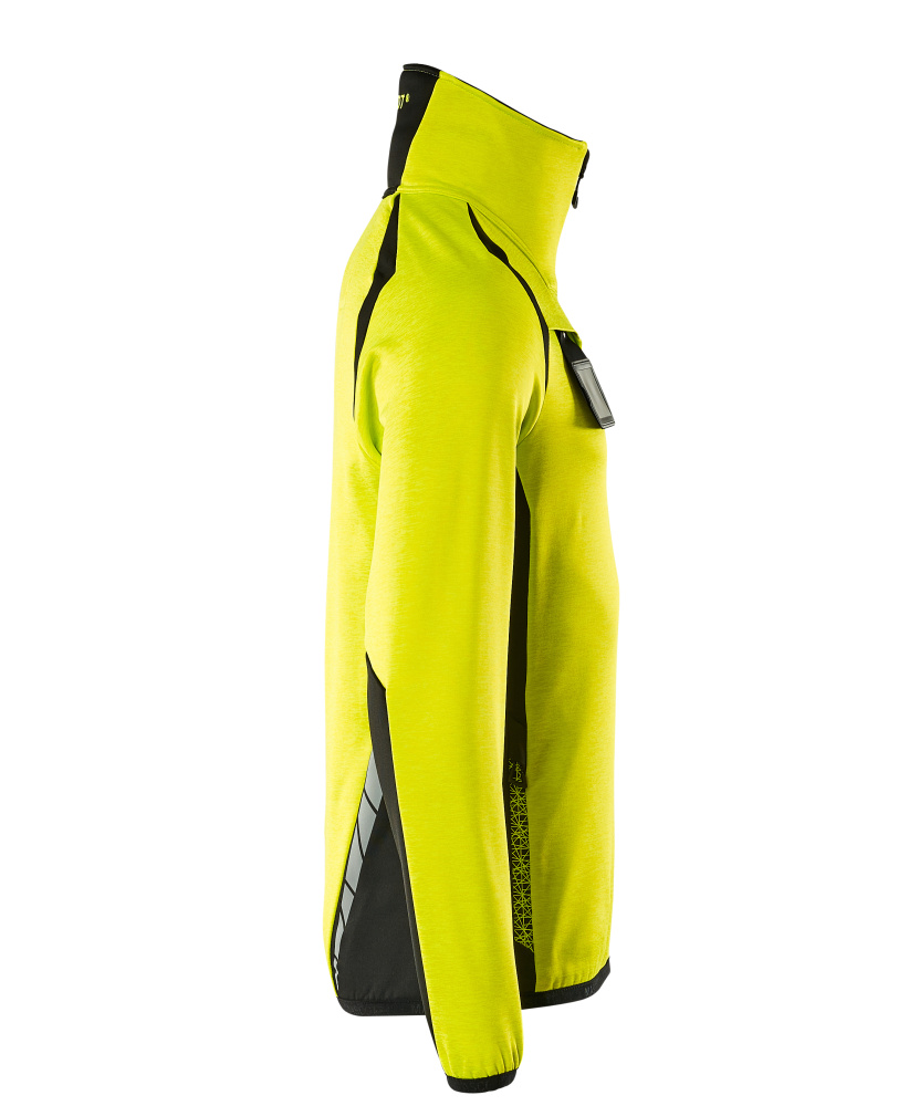 Fleecejacke mit kurzem Reißverschluss ACCELERATE SAFE Hi-vis Gelb/Schwarz L