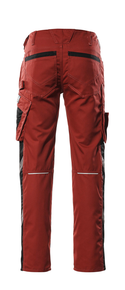 Hose mit Schenkeltaschen UNIQUE Rot/Schwarz 82C50