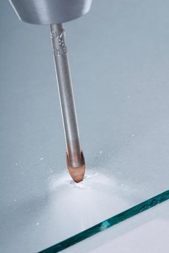 Glasbohrer D.10mm kugelgestrahlt ALPEN