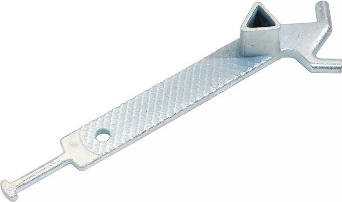 Dreikantschlüssel DIN 3223 mit Haken Temperguss passend für Absperrpfosten