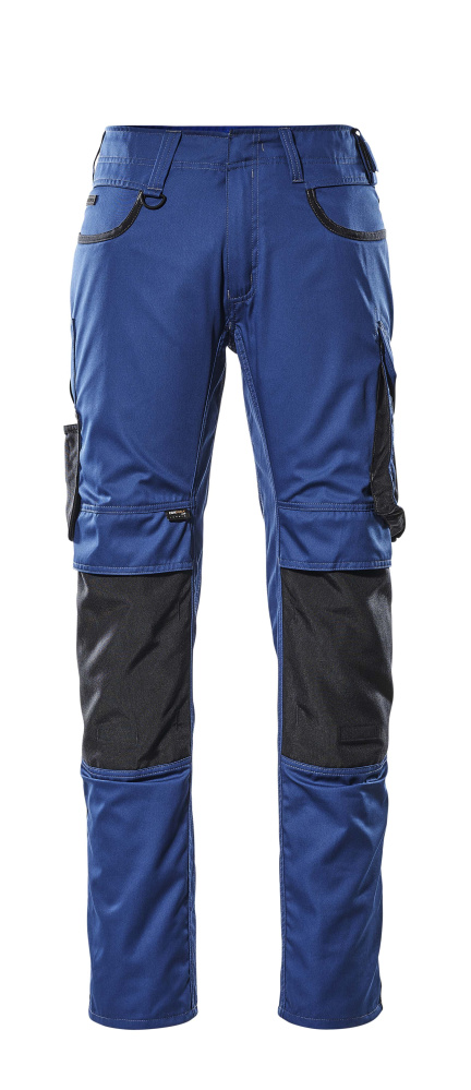 Hose mit Knietaschen UNIQUE Kornblau/Schwarzblau 82C44