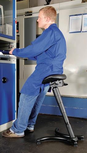Stehhilfe PU-Schaum Sitz-H.630-840mm STA schwarz MEY