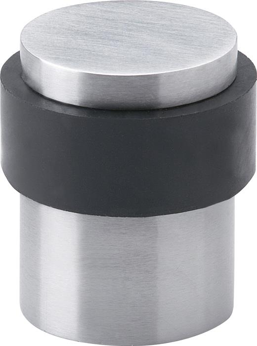 Bodentuerpuffer 3693 TS Ø 35 mm Höhe 39 mm matt Dübelmontage HERMAT