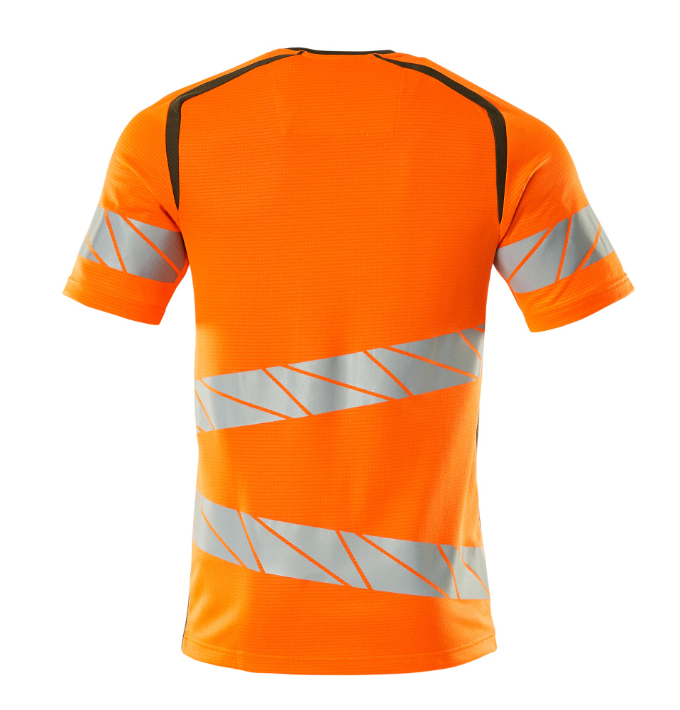 T-Shirt ACCELERATE SAFE Hi-vis Orange/Moosgrün 4XLONE