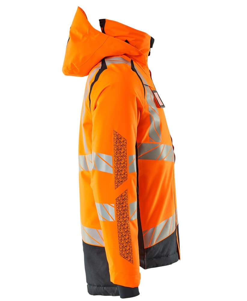 Winterjacke ACCELERATE SAFE Hi-vis Orange/Schwarzblau 2XL