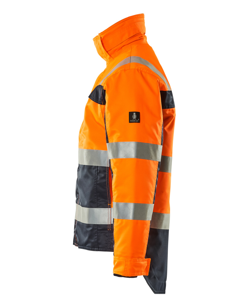 Winterjacke SAFE COMPETE Hi-vis Orange/Marine 2XL