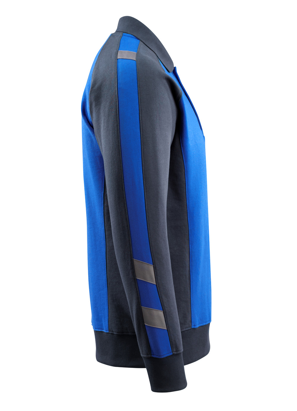 Polo-Sweatshirt UNIQUE Kornblau/Schwarzblau L