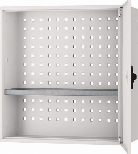 Hängeschrank H600xB600xT200mm Vollblechtür lichtgrau/lichtgrau