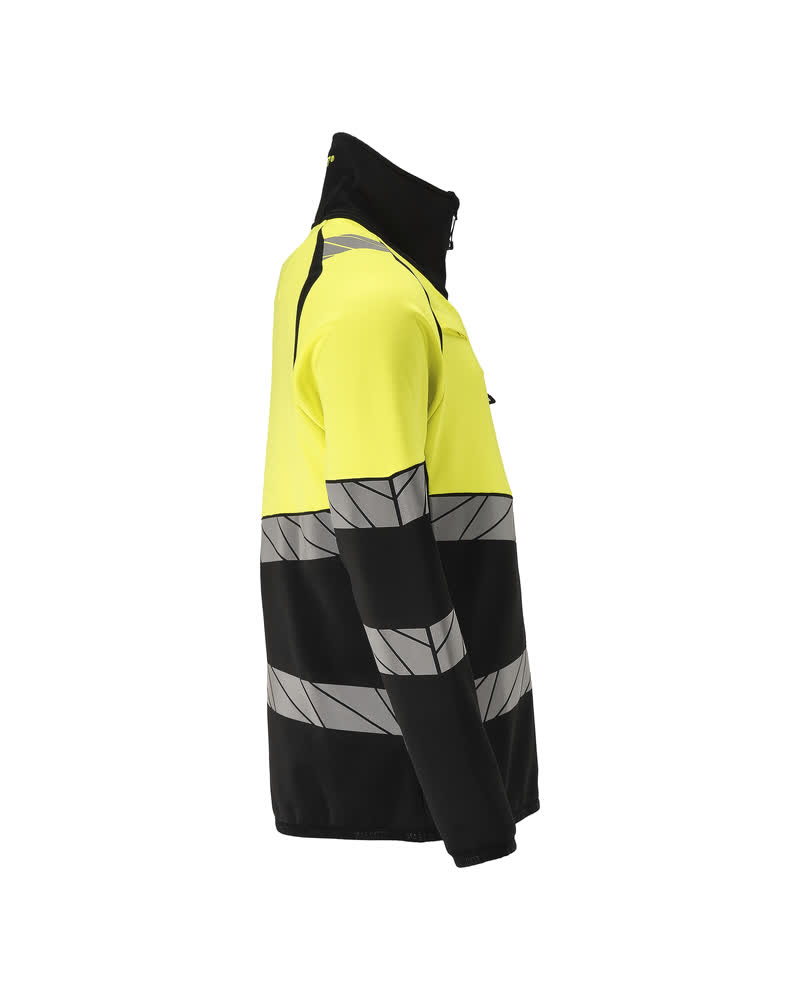Fleecejacke ACCELERATE SAFE Schwarz/Hi-vis Gelb L