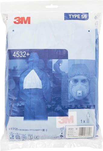 Schutzanzug 4532+ Gr.L blau PSA III 3M