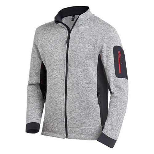 Strick-Fleecejacke CHRISTOPH Gr.XXXL grau/schwarz FHB