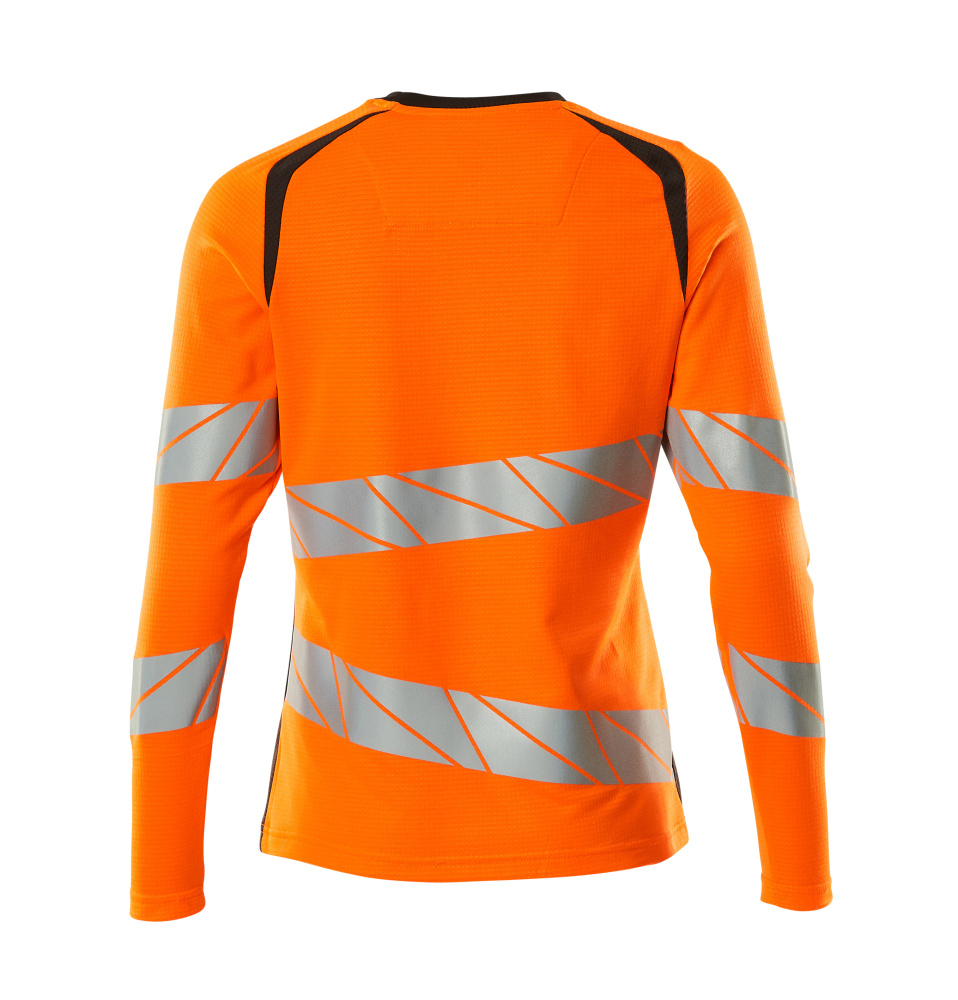 Damen-Passform Langarmshirt ACCELERATE SAFE Hi-vis Orange/Dunkelanthrazit 3XLONE