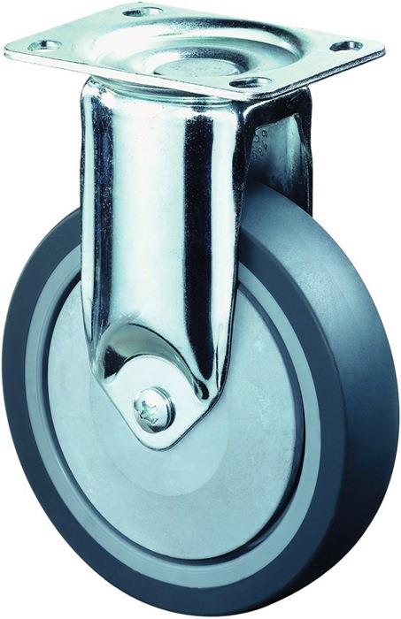 Bockrolle Vollgummi 100 mm 30 mm 80 kg 70 mm