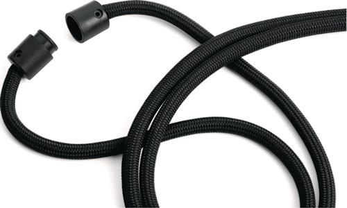 Cliphalter JoJo rundgewebt m.Karab.Band-L.460mm schwarz DURABLE