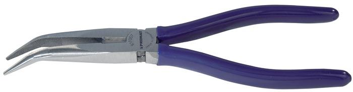 Flachrundzange Länge 200 mm poliert 40° gewinkelt Kunststoffüberzug PROMAT