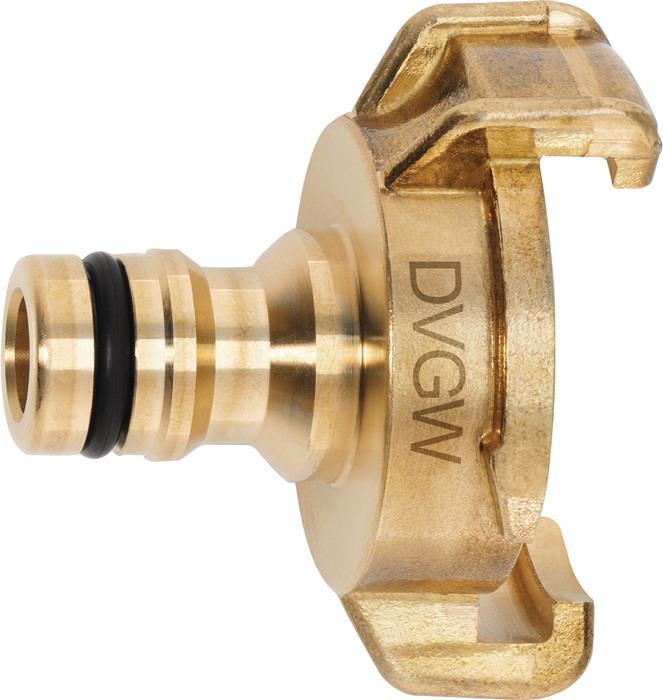 Übergangsstück GEKA plus KTW Messing Klaue und Stecker GEKA