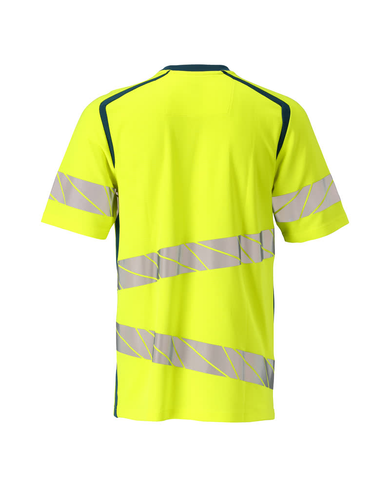 T-Shirt ACCELERATE SAFE Hi-vis Gelb/Dunkelpetroleum 4XLONE