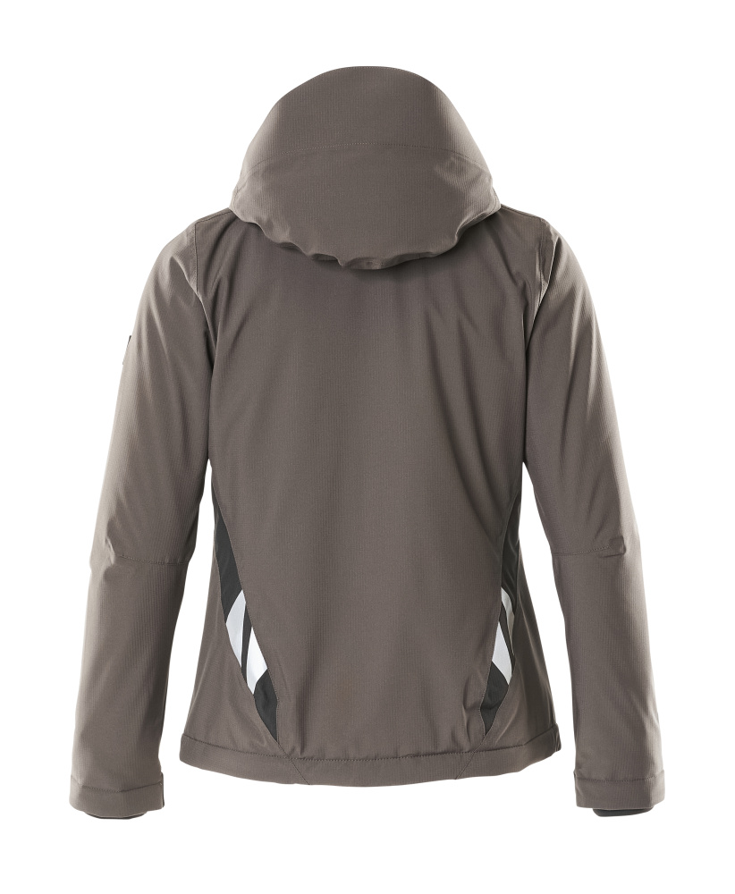 Damen-Passform Winterjacke ACCELERATE Dunkelanthrazit/Schwarz M