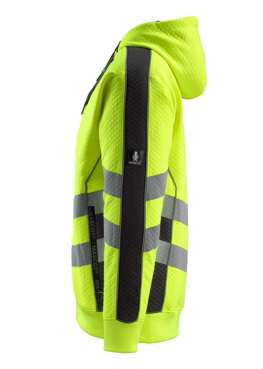 Kapuzenpullover mit Reißverschluss SAFE SUPREME Hi-vis Gelb/Schwarz 4XL