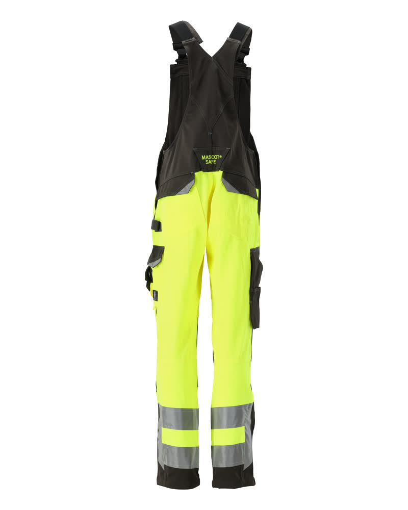 Latzhose mit Knietaschen SAFE SUPREME Hi-vis Gelb/Dunkelanthrazit 82C52