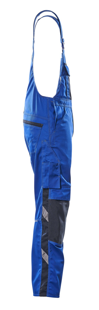 Latzhose mit Knietaschen UNIQUE Kornblau/Schwarzblau 76C48