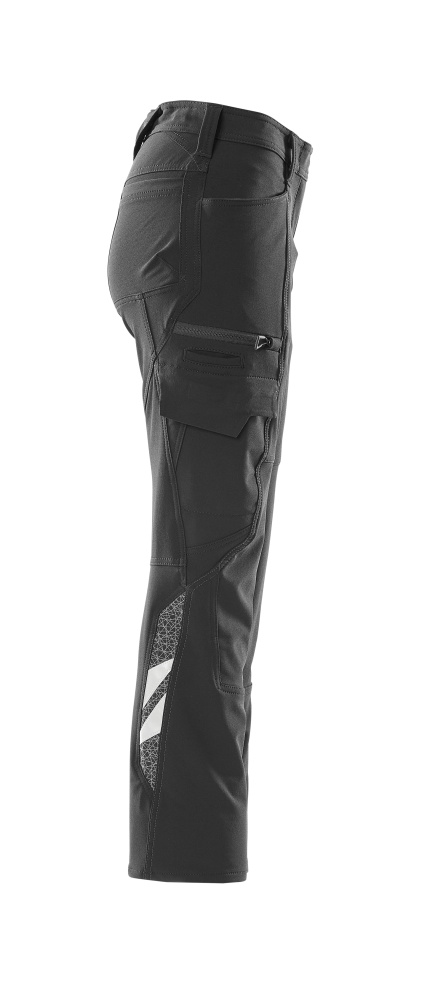 Damen-Passform DIAMOND Hose mit Schenkeltaschen ACCELERATE Schwarz 76C34